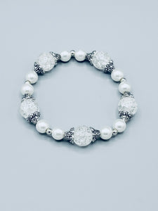 Clear And White Bracelet