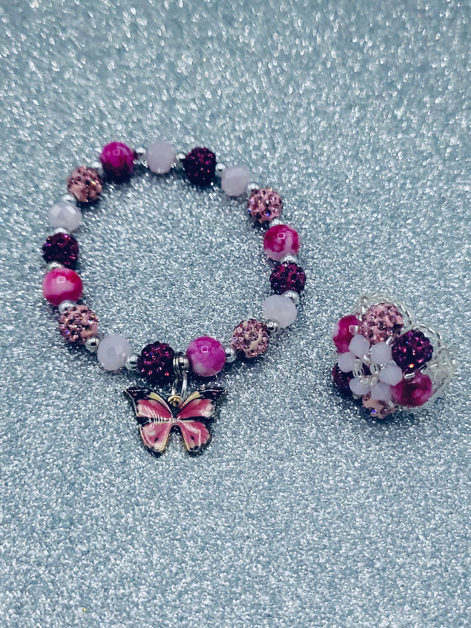 Pink And Fuchsia Butterfly Set