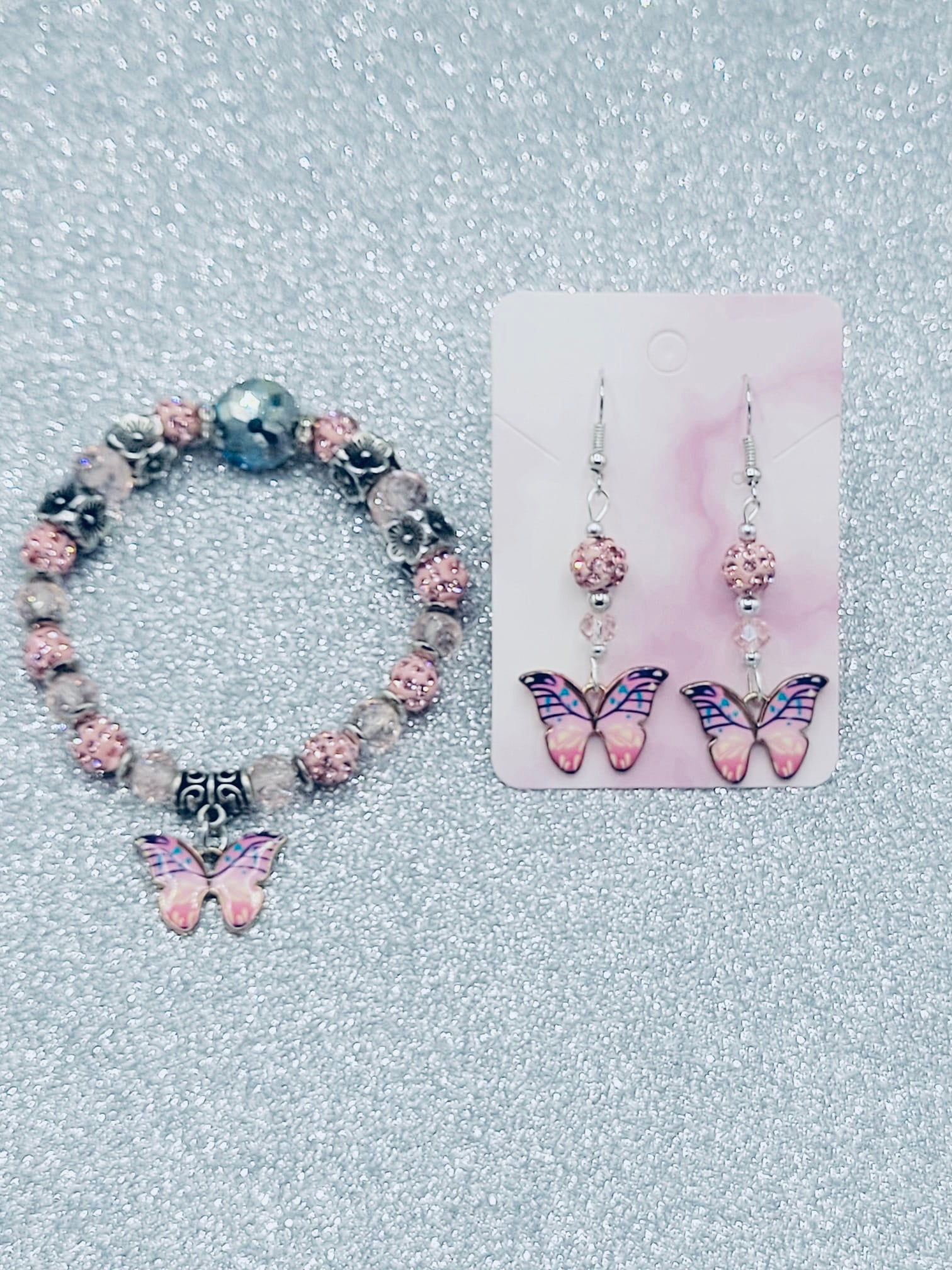 Light Pink Butterfly Set