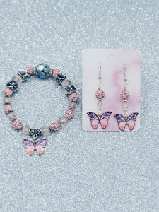 Light Pink Butterfly Set