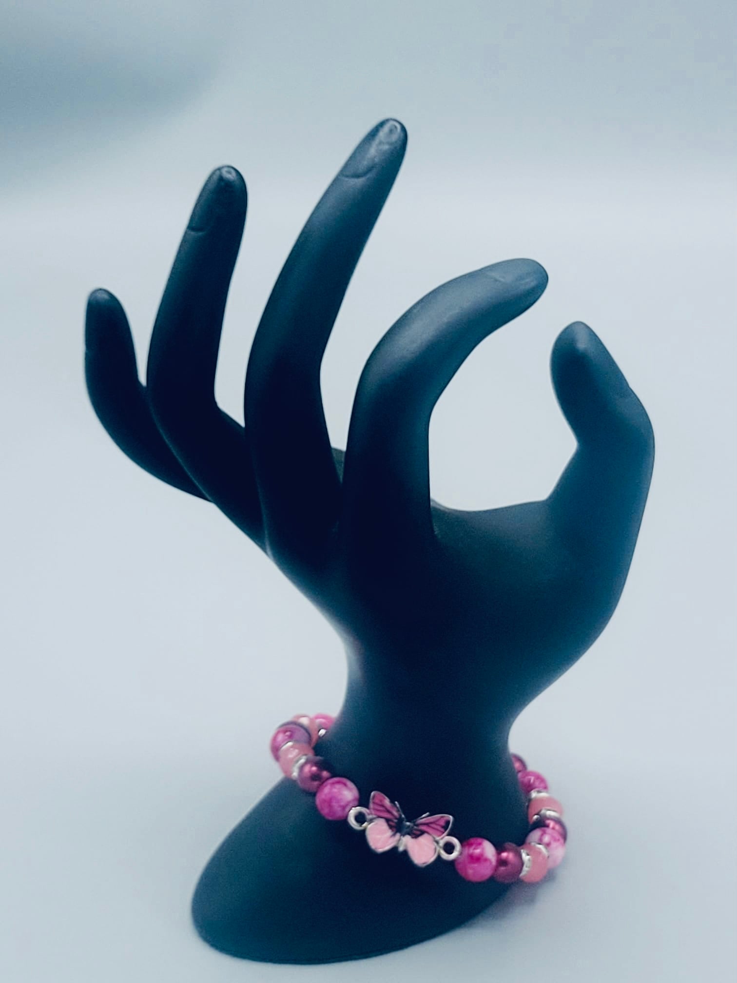 Fuchsia Butterfly Bracelet