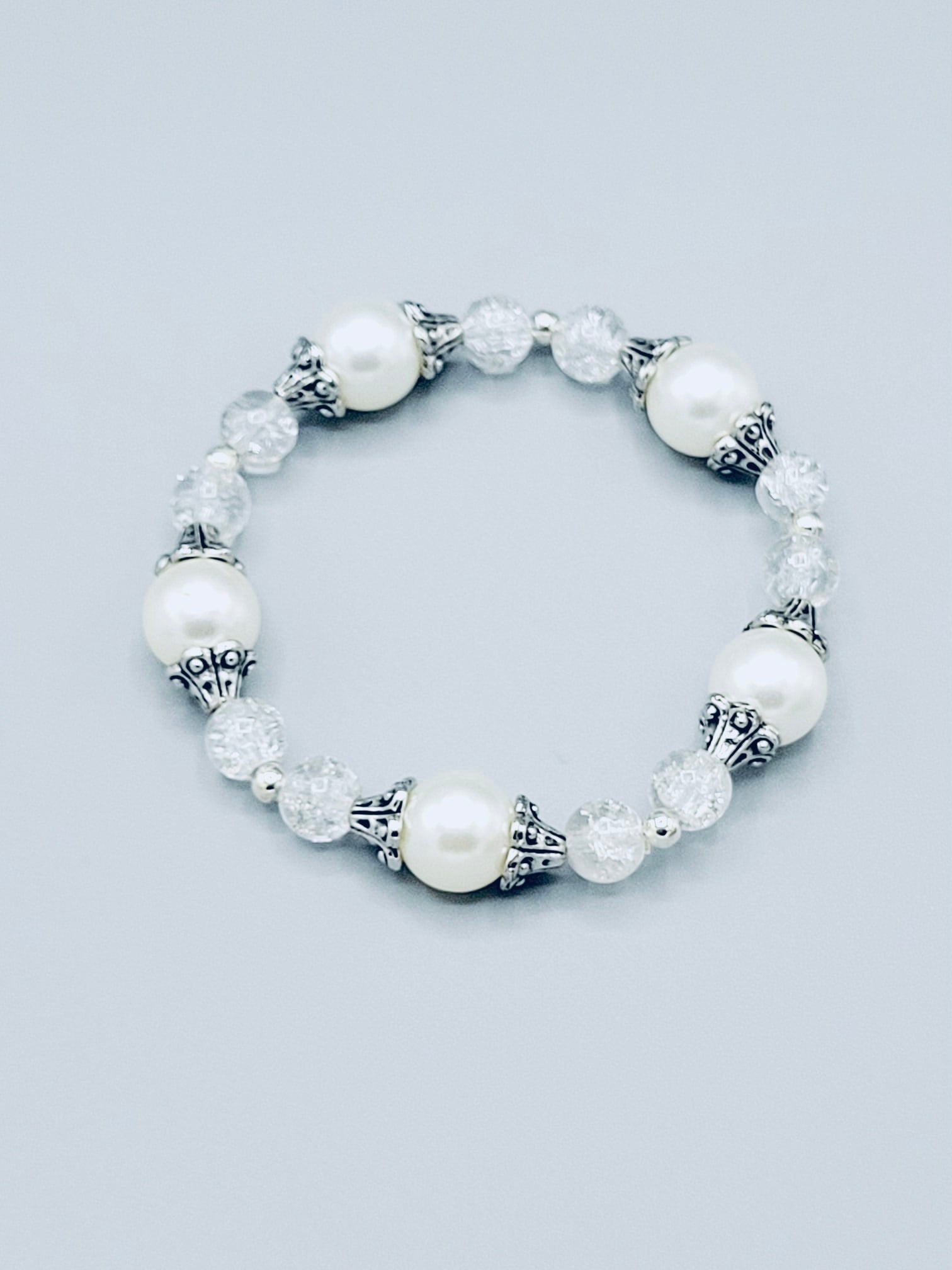 White And Clear Bracelet