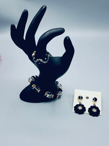 Black Flower Set