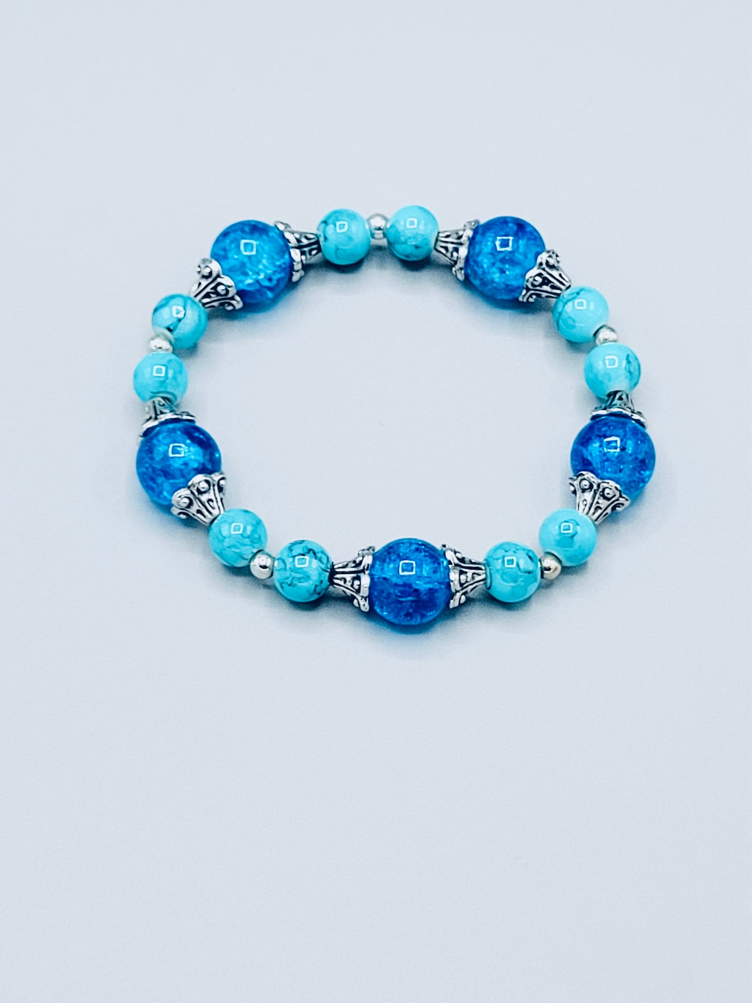 Aquamarine And Blue Bracelet