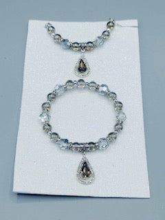 Silver And Gray Tears Set