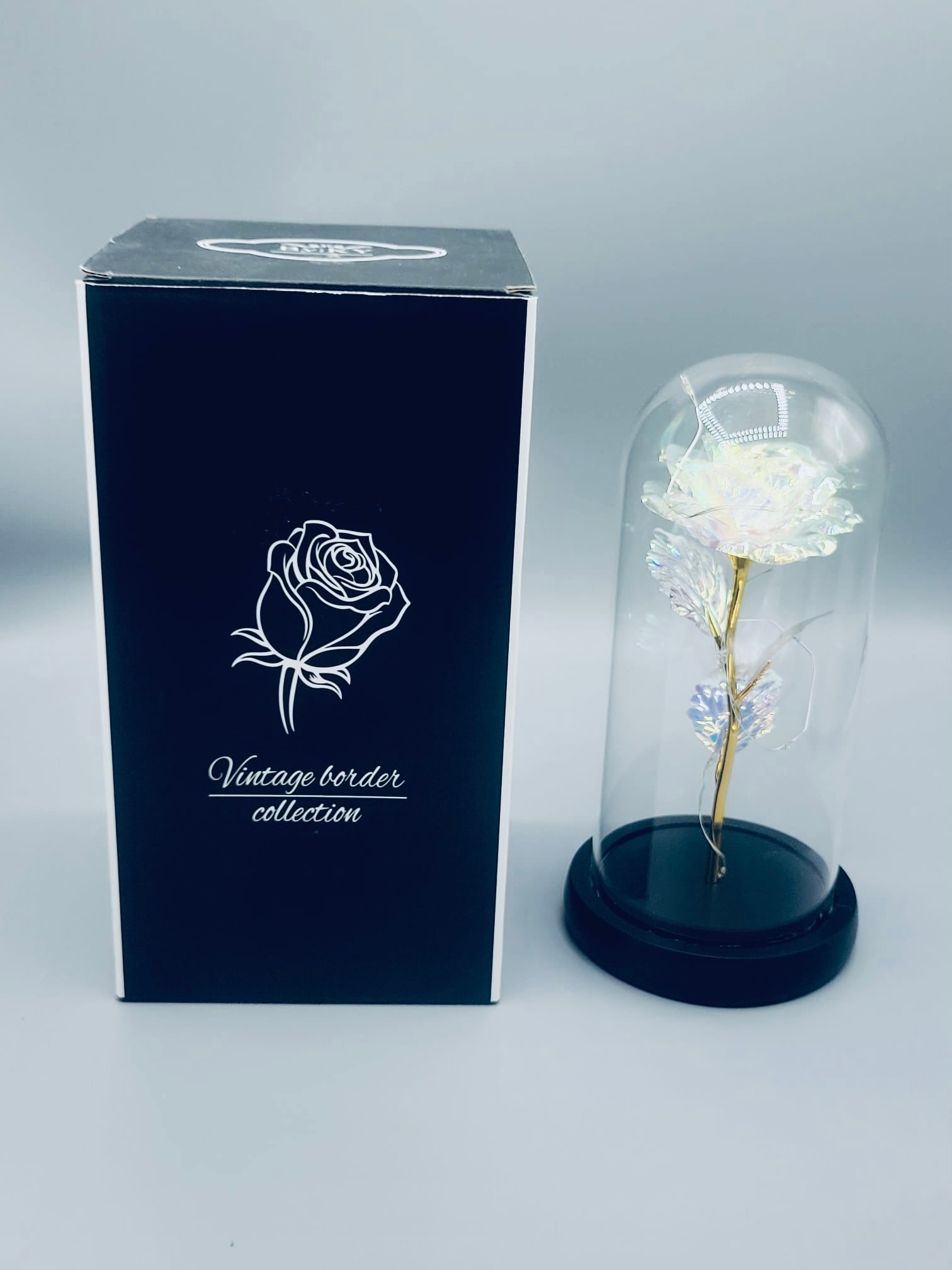 Clear Rose Lamp