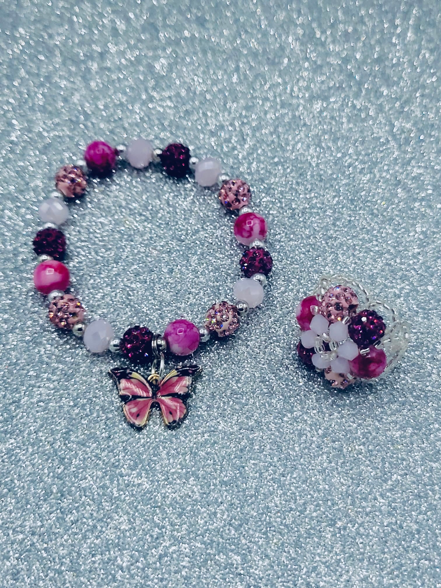 Pink And Fuchsia Butterfly Set