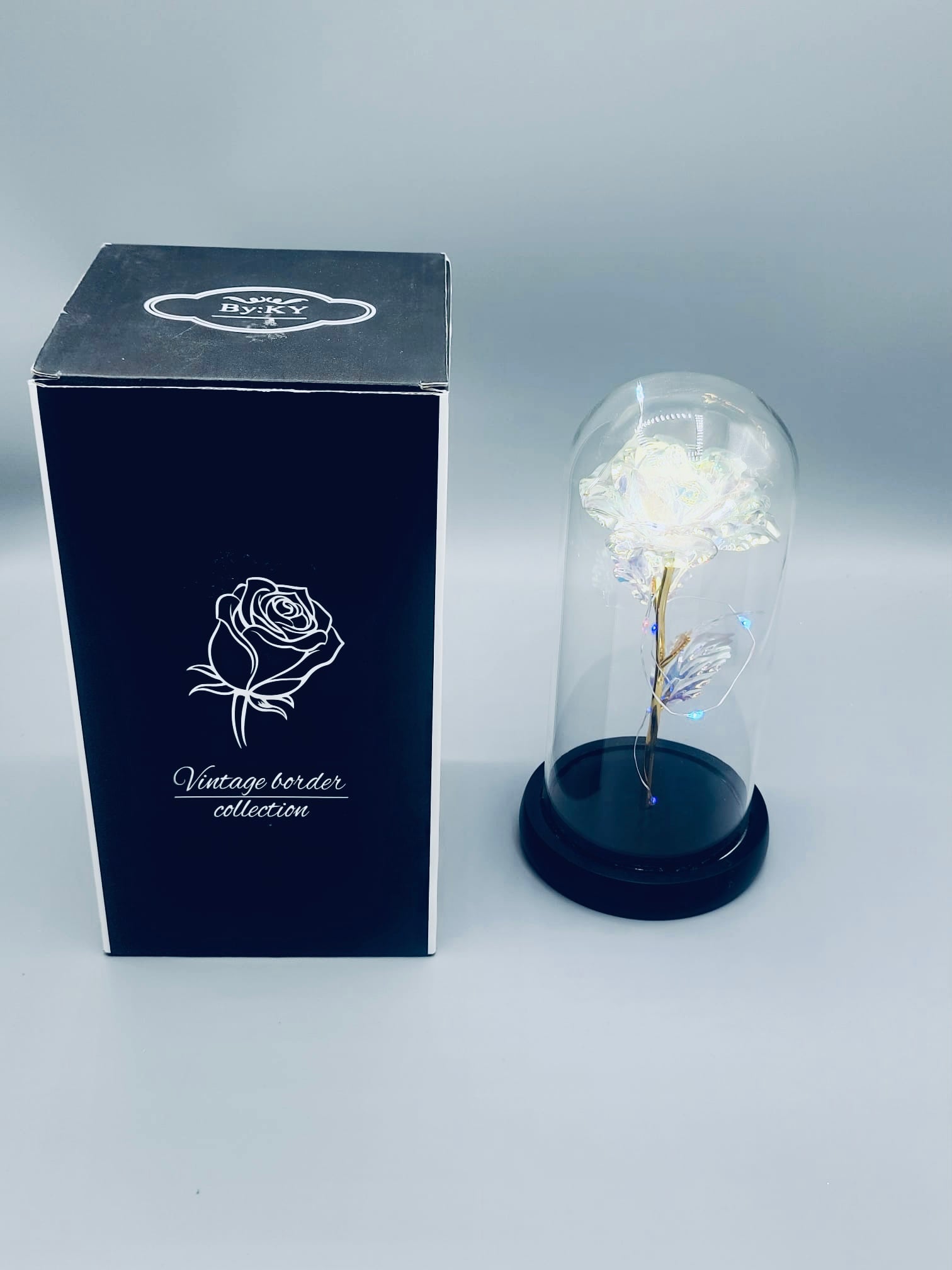 Clear Rose Lamp