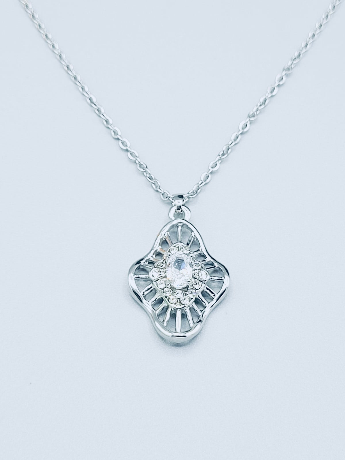 Silver Diamond Necklace