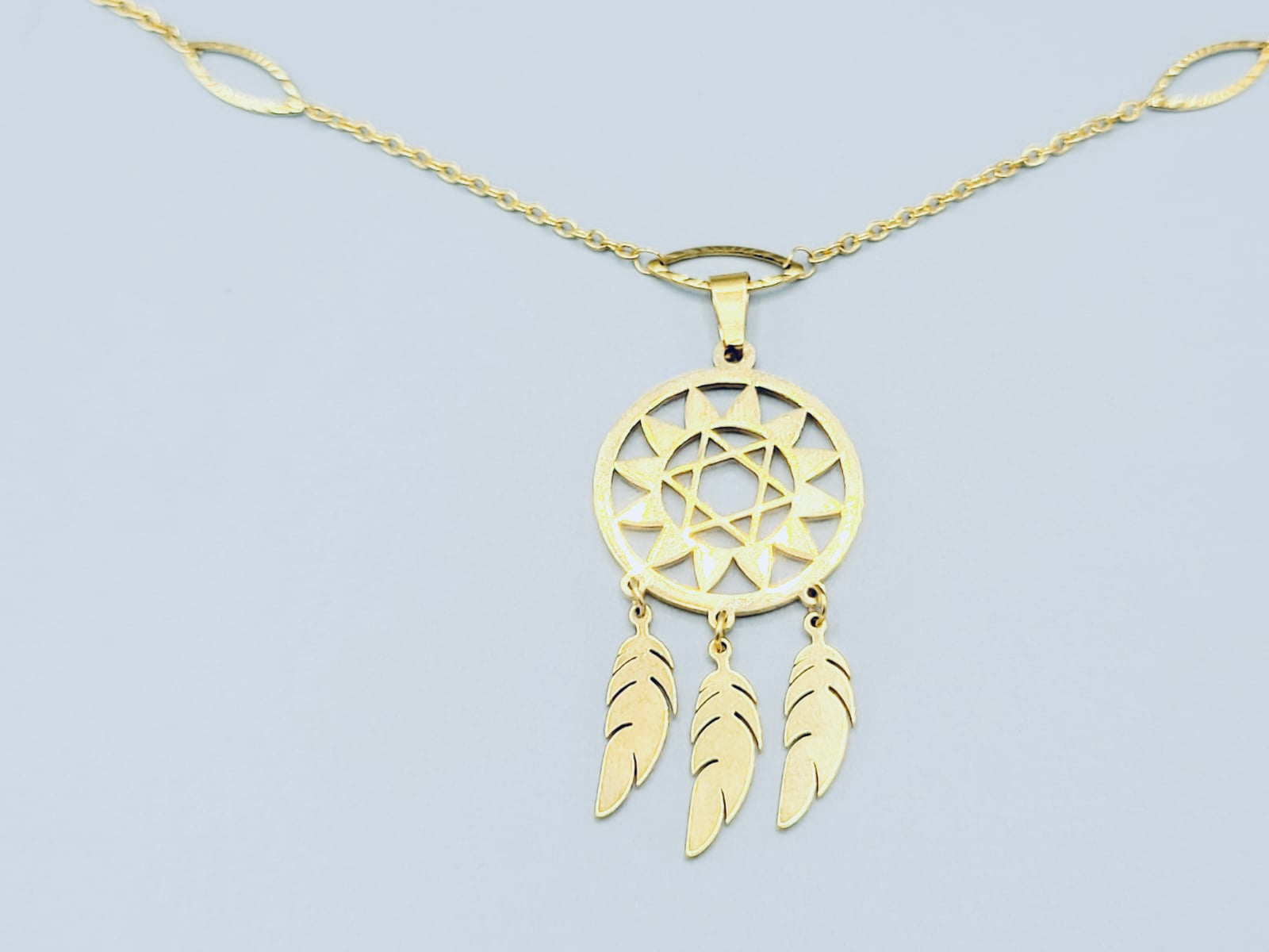 Gold Dreamcatcher Necklace