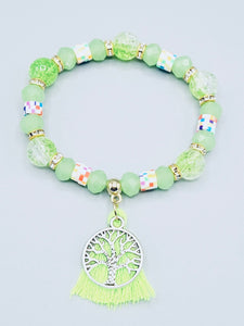 Green Tree Of Life Bracelet