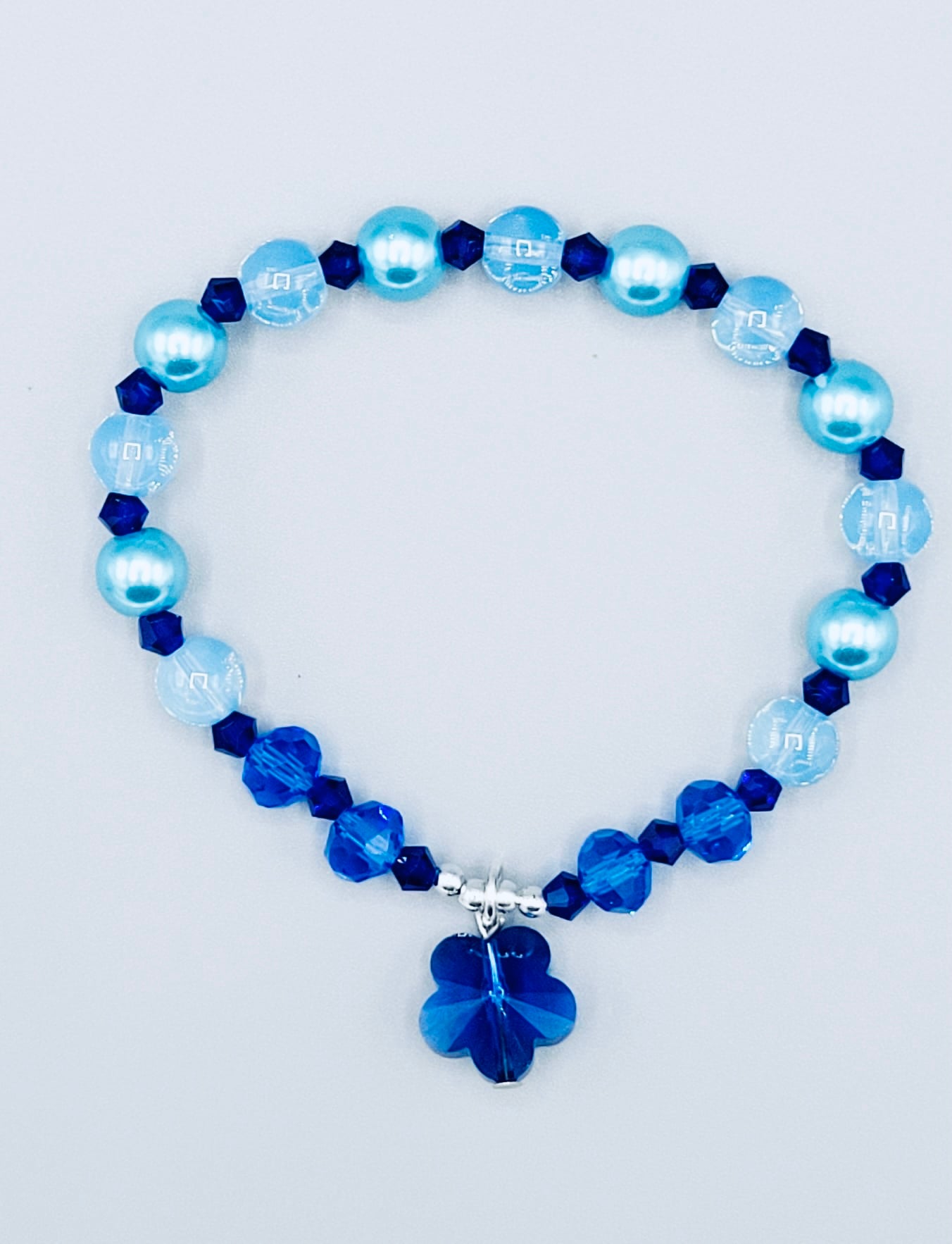 Blue Flower Bracelet