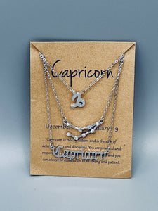 Capricorn Zodiac Sign Necklaces