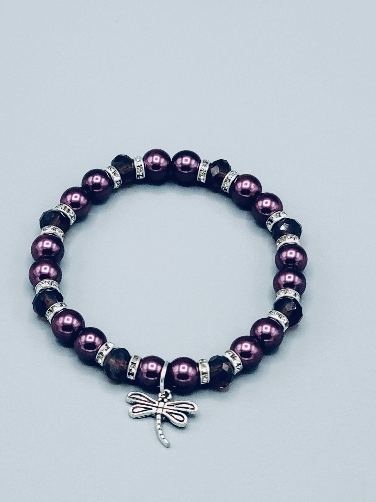 Purple Dragonfly Bracelet