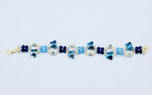 Sapphire Blue Butterfly Bracelet