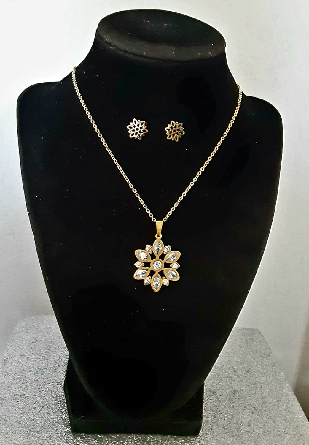 Rhinestone Flower Set