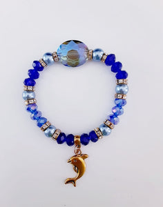 Crystal Dolphin Bracelet