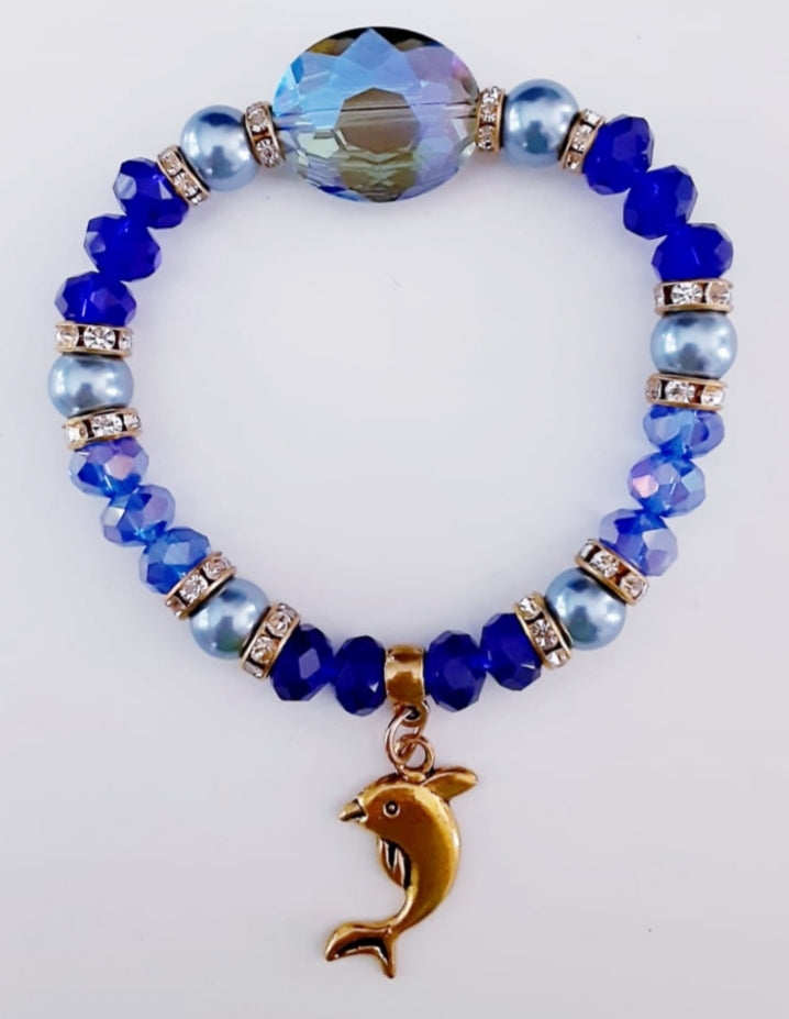 Crystal Dolphin Bracelet