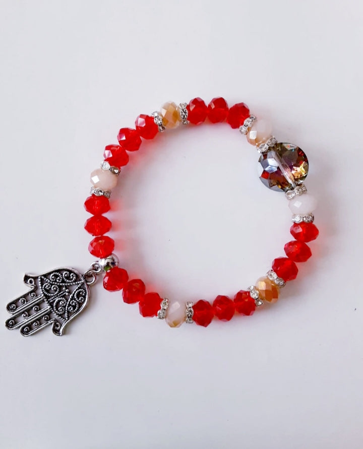 Crystal Fatima Hand Bracelet