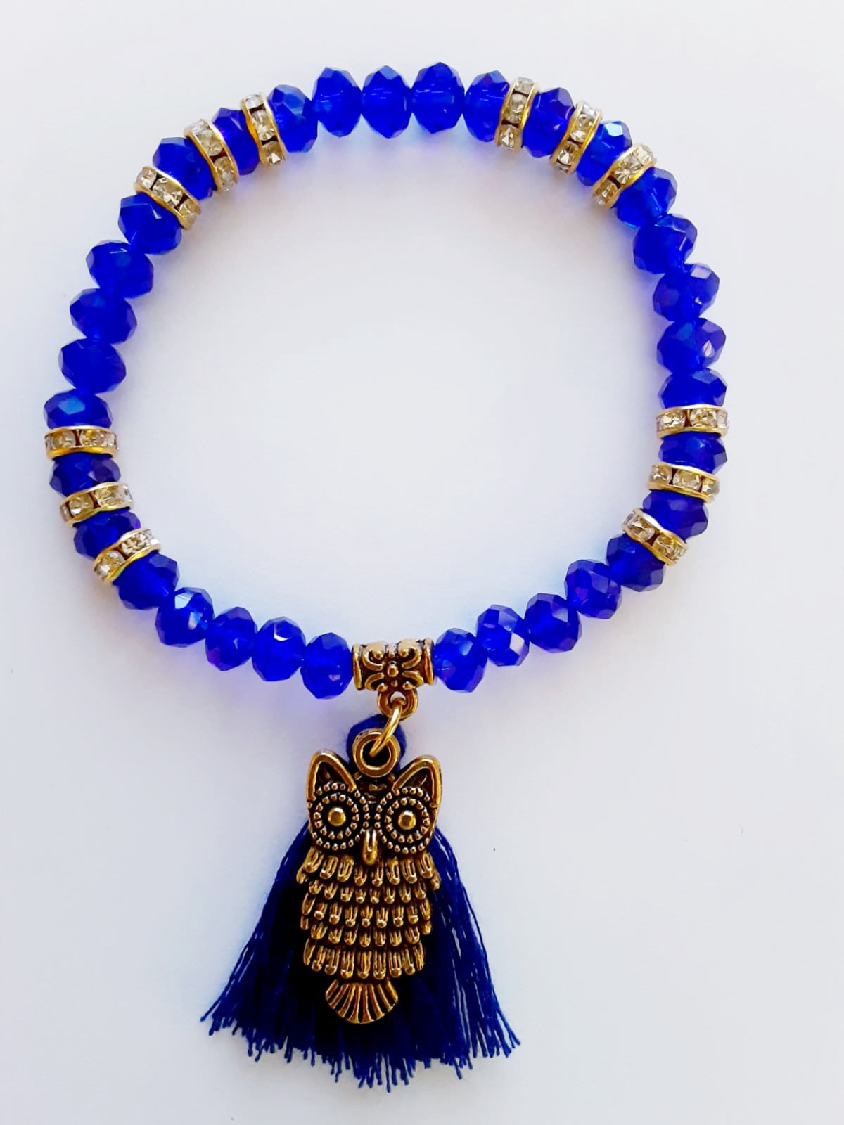 Sapphire Blue Owl Bracelet