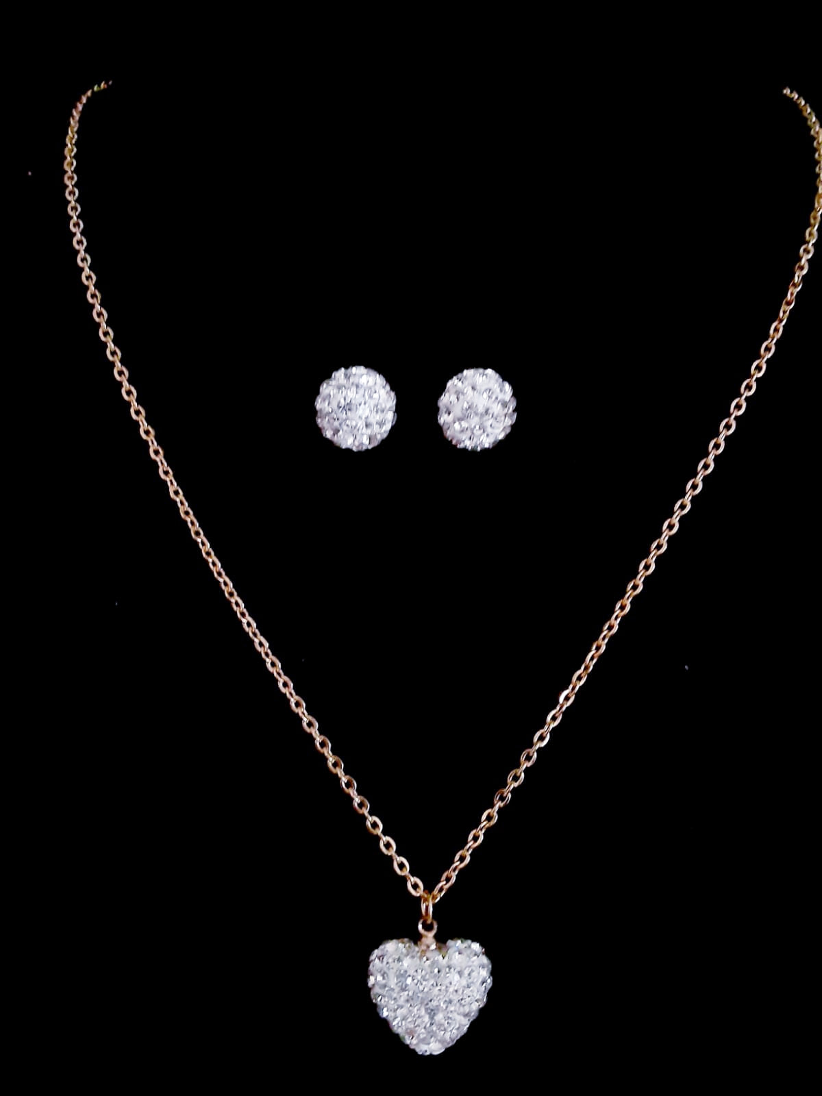 Rhinestone Heart Set