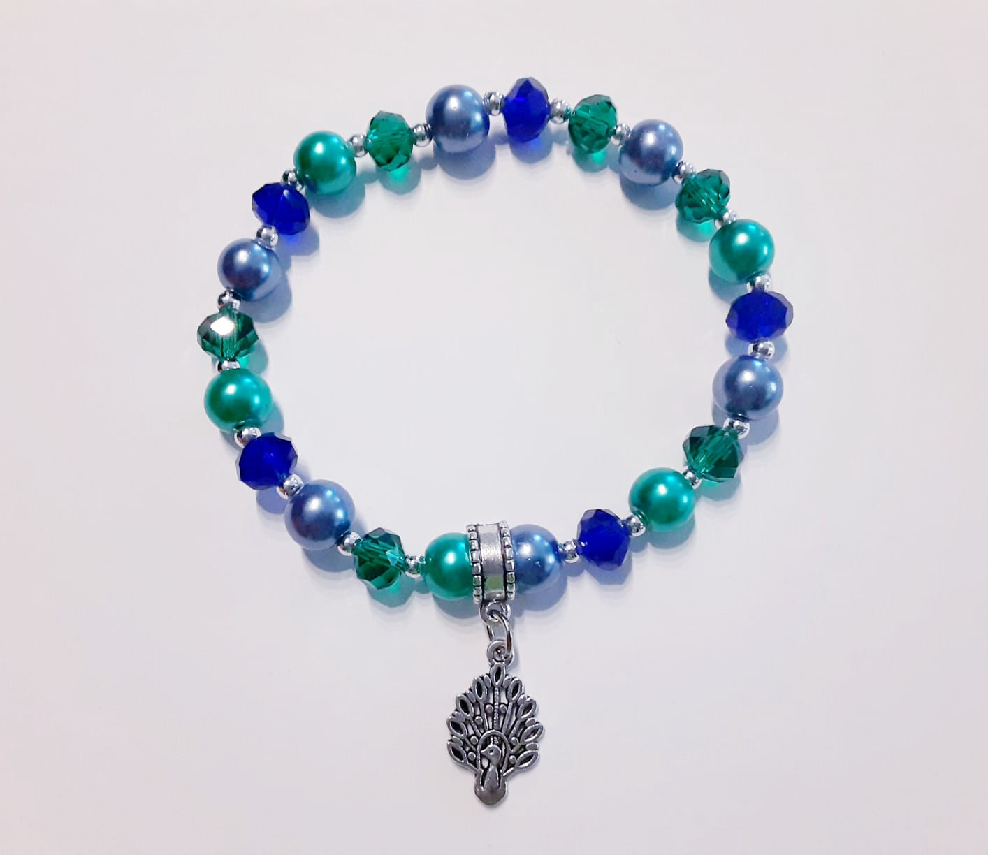 Blue Peacock Bracelet