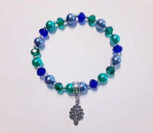Blue Peacock Bracelet