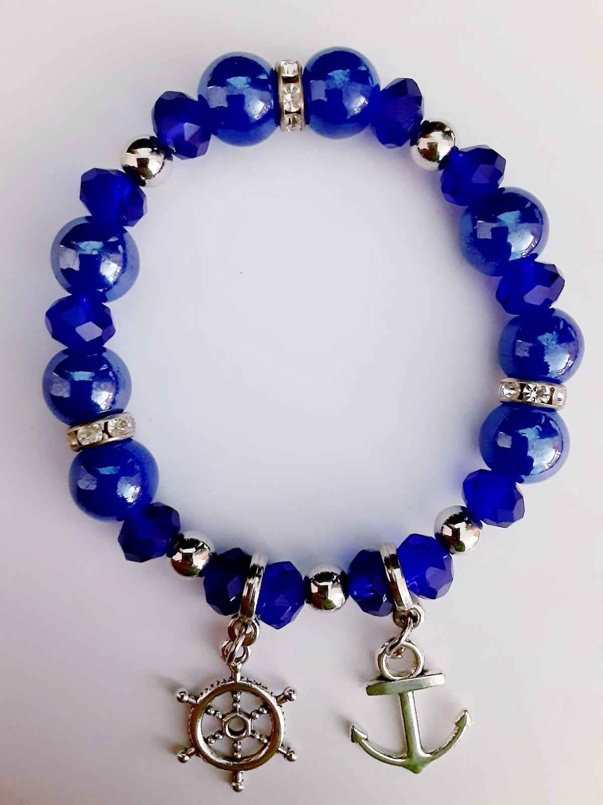 Blue Anchor Bracelet