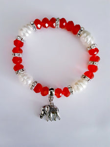 Red Elephant Bracelet