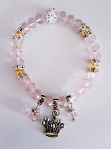 Light Pink Crown Bracelet