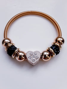 Heart Bangle Bracelet