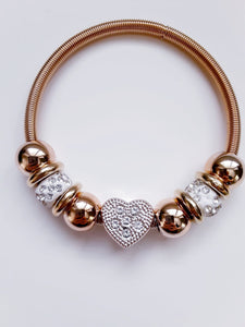 Heart Bangle Bracelet