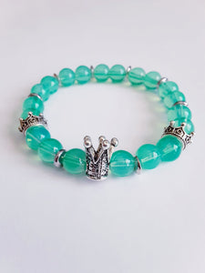 Aquamarine Crown Bracelet