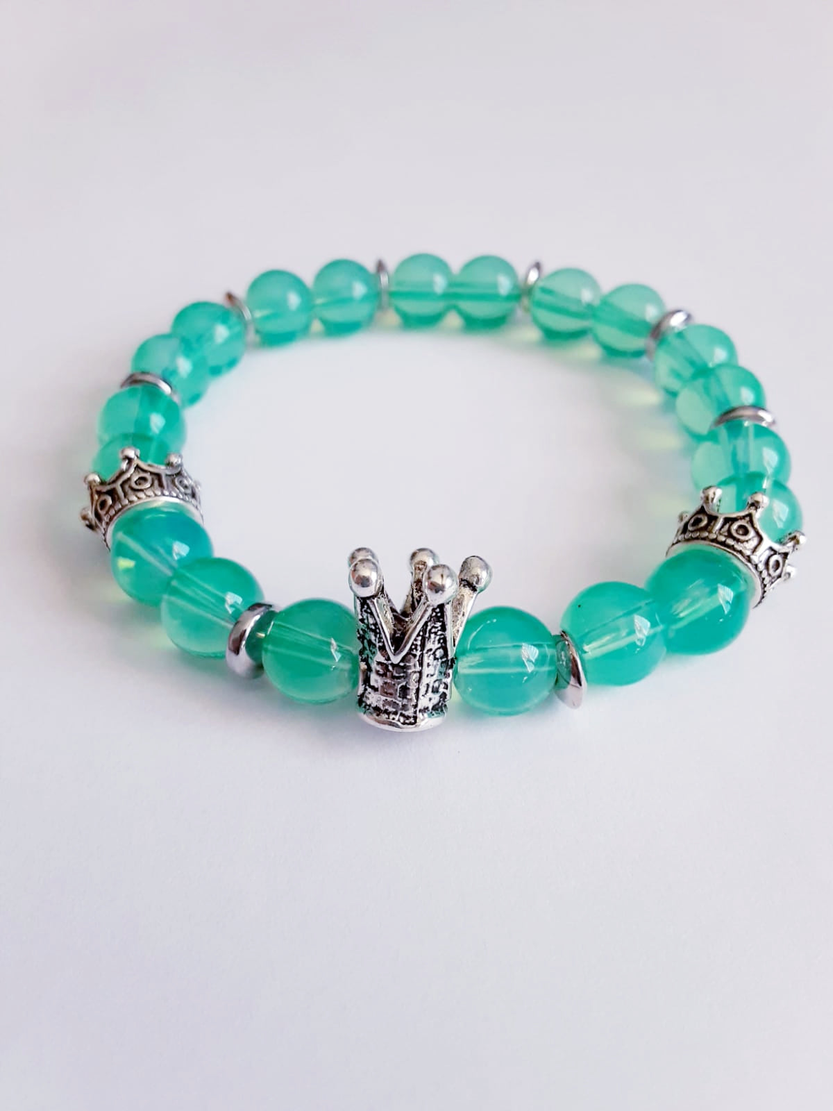 Aquamarine Crown Bracelet