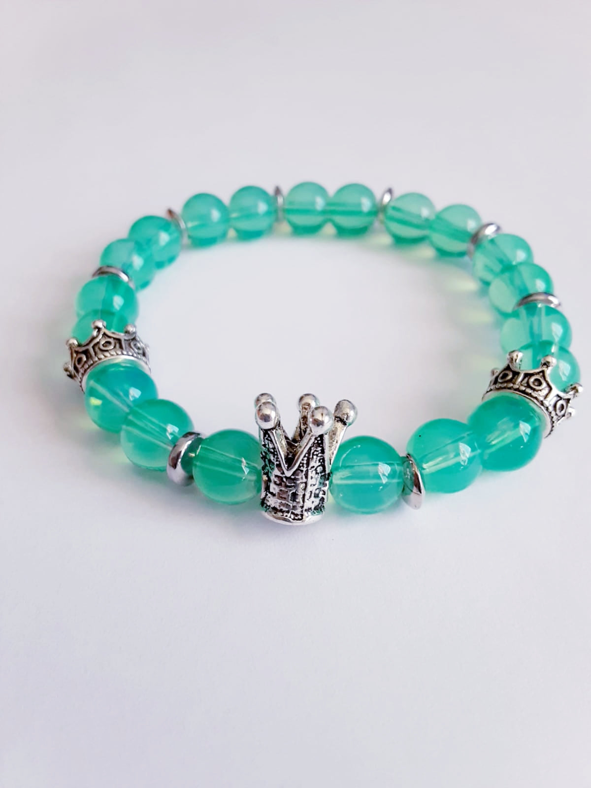 Aquamarine Crown Bracelet