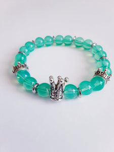 Aquamarine Crown Bracelet