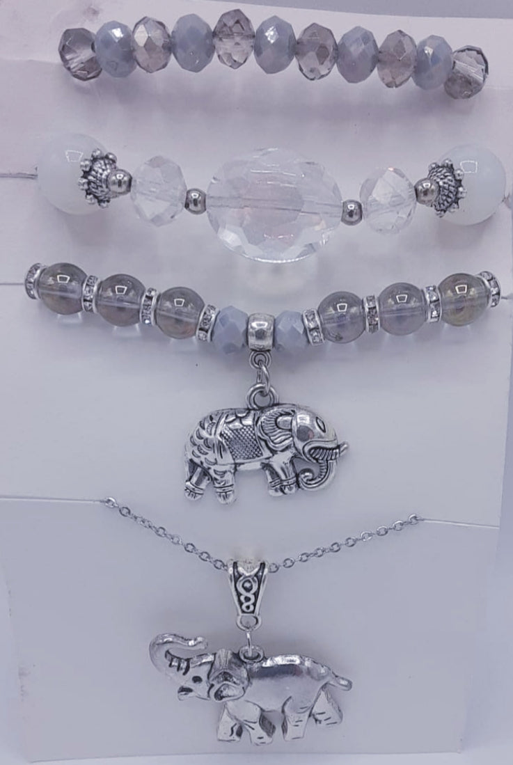 Clear Elephant Set