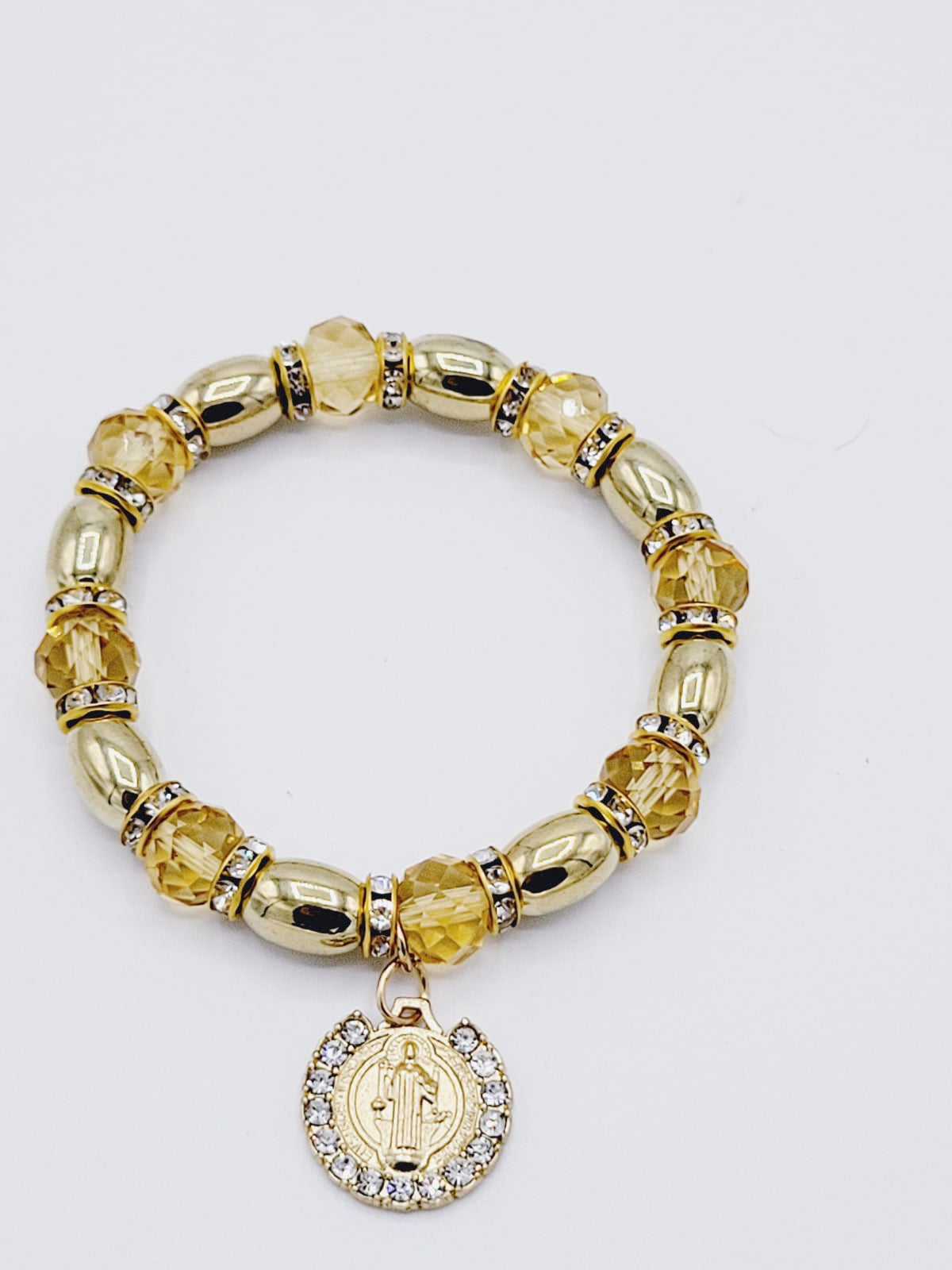 Amber Saint Benedict Bracelet