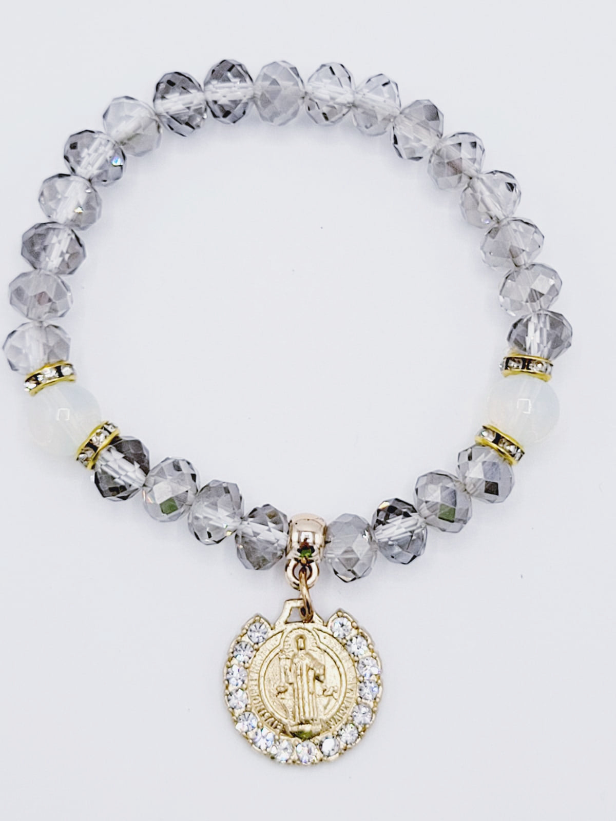 Gray Saint Benedict Bracelet