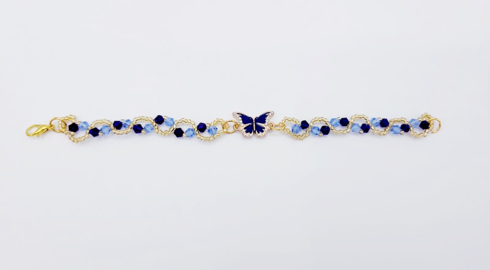 Sapphire Blue Butterfly Bracelet