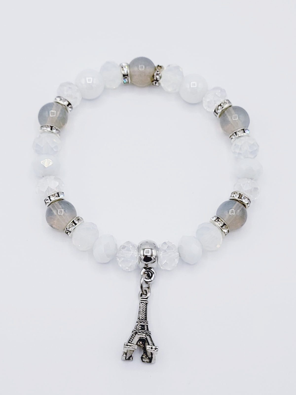 Gray Eiffel Tower Bracelet