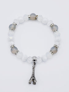 Gray Eiffel Tower Bracelet