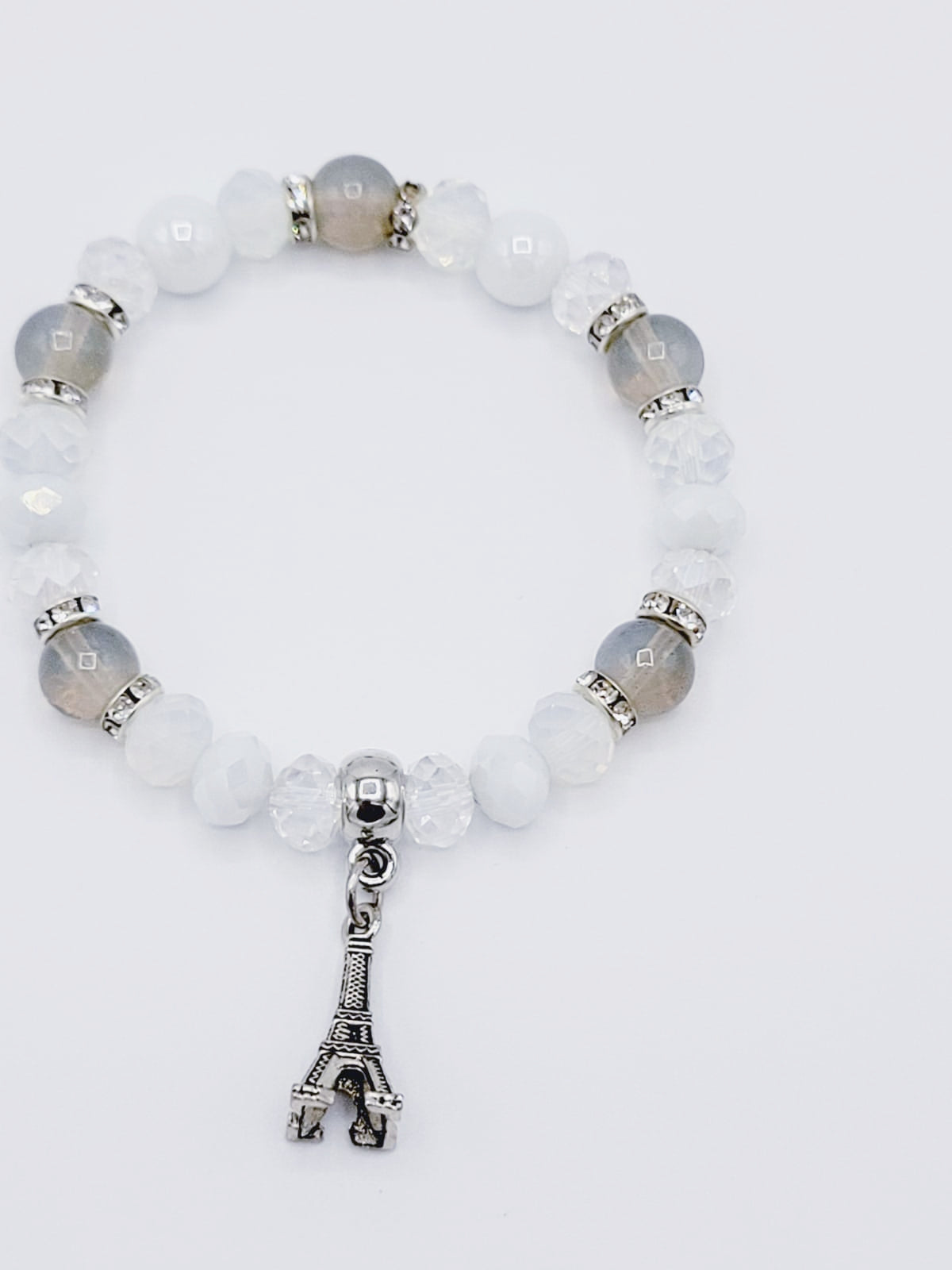 Gray Eiffel Tower Bracelet