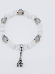 Gray Eiffel Tower Bracelet