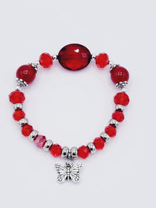 Red Butterfly Bracelet