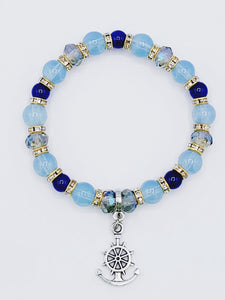Rudder And Anchor Bracelet