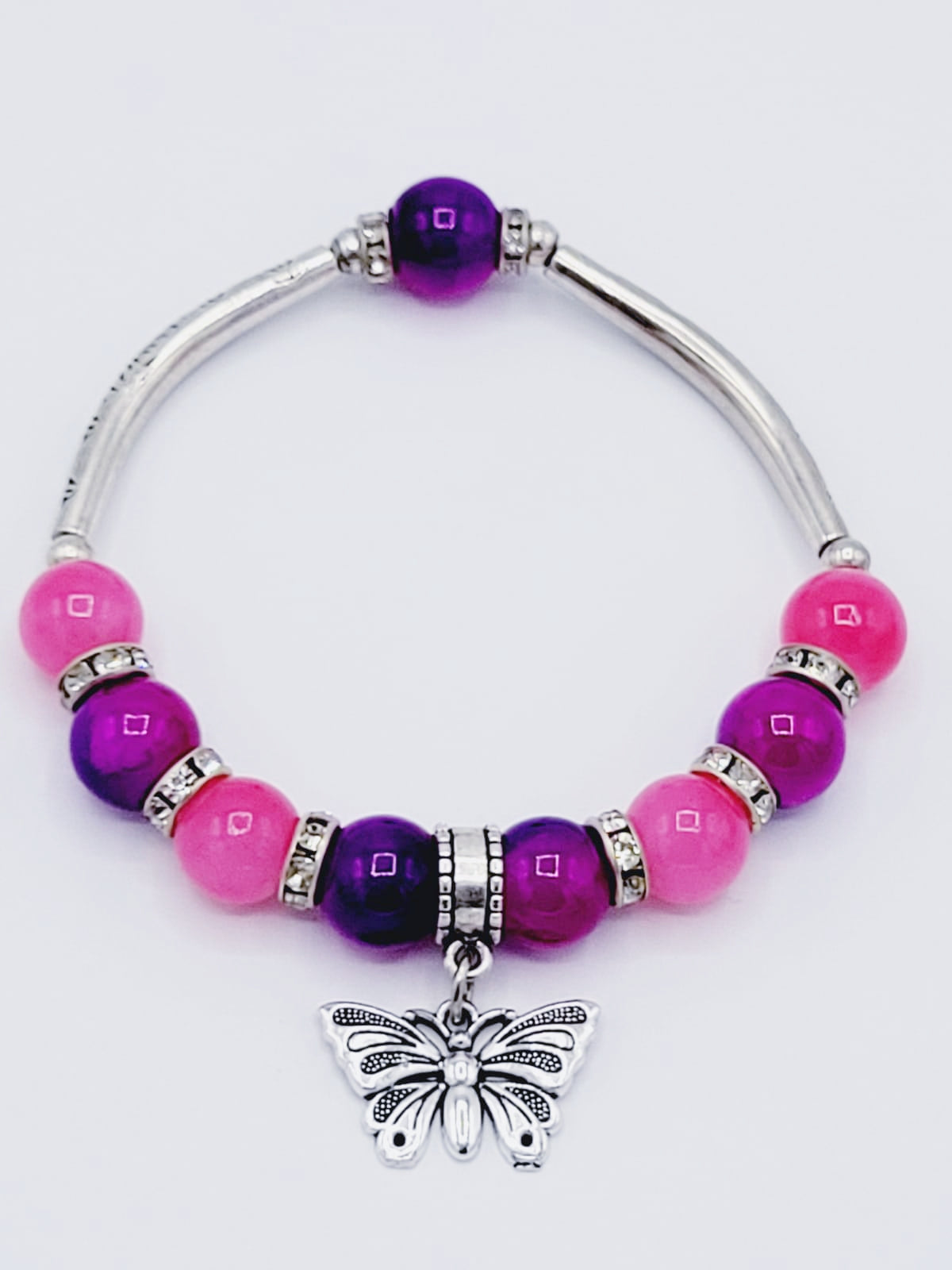 Purple Butterfly Bracelet