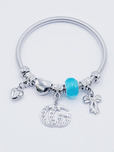 Aquamarine Bangle Bracelet