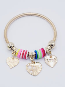 Heart Bangle Bracelets