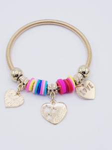 Heart Bangle Bracelets